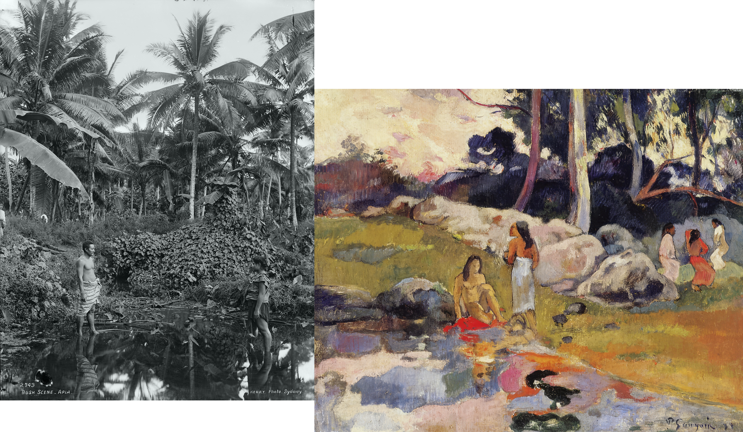 Women at the banks of river (After Gauguin) 2023